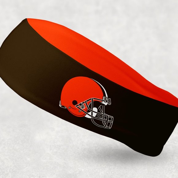 2 Pack - NEW - Reversible Cleveland Browns Headband - Picture 1 of 2
